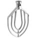 An aluminum flat beater attachment for a Hobart mixer with a white background.