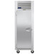 A Traulsen G Series reach-in refrigerator with a solid door.