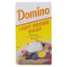 A case of 24 Domino Light Brown Sugar 1 lb. boxes.