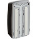 A black and white Rubbermaid manual foam soap dispenser.