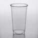 A clear plastic Fabri-Kal cup with a lid.