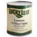 A #10 can of Lucky Leaf Lemon Pie Filling with a white label.