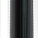A white Beverage-Air glass door merchandising freezer with black trim and interior.