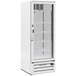 A white Beverage-Air marketmax freezer with a glass door.