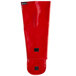 A red San Jamar EZ-KLEEN Sleeve Guard with a black zipper.