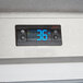 A digital display on a Beverage-Air Horizon Series reach-in refrigerator.