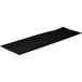 A black rectangular Cactus Mat with black stripes.