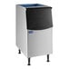 A stainless steel Avantco ice storage bin.