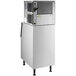 An Avantco air cooled modular ice machine with bin on a white background.
