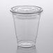 A Choice clear plastic cup with a lid.