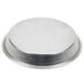 An American Metalcraft tin-plated steel deep dish pizza pan with a circular rim.