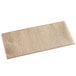 A beige rectangular Hoffmaster Linen-Like Natural Kraft dinner napkin on a white background.