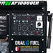 A close-up of a DuroMax dual fuel power generator on a white background.