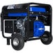 A DuroMax portable generator with wheels.