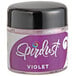 A purple Spirdust container with a black lid.