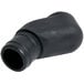 A black plastic tube with a hole and nozzle.