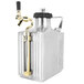 Craft Master Growlers 37888MRRTAP 128 oz. Brushed Finish Growler with CO2 Cap and Tap