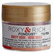 A container of Roxy & Rich Dusty Rose Fondust hybrid food color powder with a red and white label.