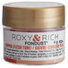 A small container of Roxy & Rich Copper Flesh Fondust food color powder with a label.