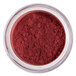 A jar of Roxy & Rich Maroon Fondust powder.