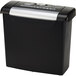 A black and silver GBC ShredMaster paper shredder.