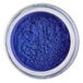 A jar of Roxy & Rich Blue-Violet Lustre Dust powder.