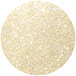 A white circle with white and gold sparkles and a white circle inside.