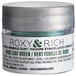 A silver jar of Roxy & Rich Rose Leaf Green Sparkle Dust.