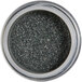 A jar of Roxy & Rich black sparkle dust with a white lid.