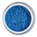 A container of blue powder labeled "Roxy & Rich 25 Gram Royal Blue Lustre Dust"