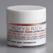 A white container of Roxy & Rich Elegant Rose Gold Lustre Dust with a white lid.