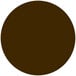 A brown circle with white background.