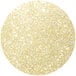 A close up of a round dark gold sparkle dust.