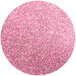 A pink circle with glitter.