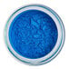 A jar of Roxy & Rich Super Blue Lustre Dust pigment powder.