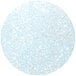 A white circle with a blue and white round glitter label for Roxy & Rich Blue Pearl Sparkle Dust.