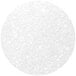 A white circle with white sparkles and white specks.