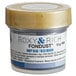 A plastic jar of Roxy & Rich Navy Blue Fondust Hybrid Food Color with a plastic lid and label.