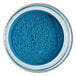 A jar of Roxy & Rich Teal Blue Lustre Dust powder.