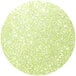 A green circle with green and white glitter.