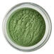 A jar of Roxy & Rich Apple Green Lustre Dust, a green mineral powder.