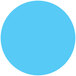 A blue circle with white background.