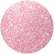 a pink glitter circle with white and silver sparkles