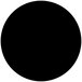 A black circle with white text on a white background.