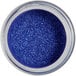 A jar of Roxy & Rich Blue Violet Sparkle Dust with blue glitter inside.