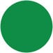 A green circle with a white border.