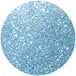 A blue circle with white specks and glitter.