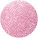 A pink circle with glitter.