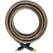 A Simpson pressure washer hose coiled on the ground.