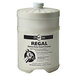A white plastic Kutol container with a black and white label and a white lid for regal hand cleaner.